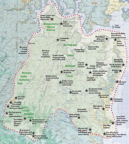 GeoRegion Map with Nat Parks